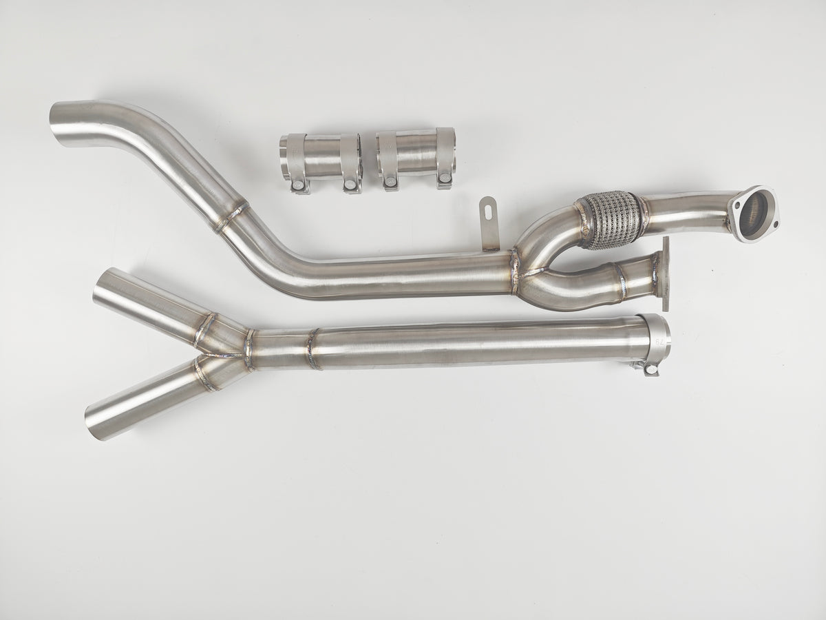 Alpha Exhaust Racing Single Mid Pipe S58 G8x BMW M3 & M4